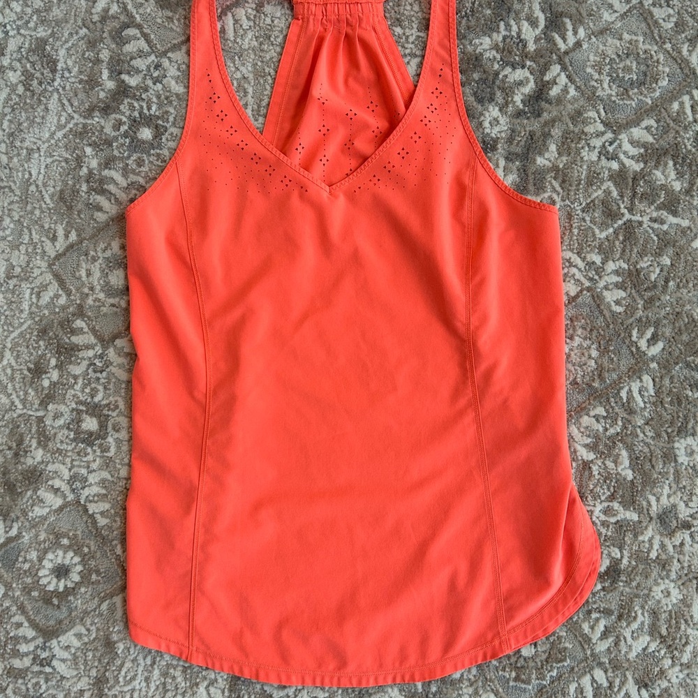 lululemon athletica Orange Tank Top